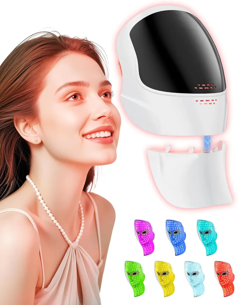 FOLOKE LED Face Light Therapy,USB C Rechargeable